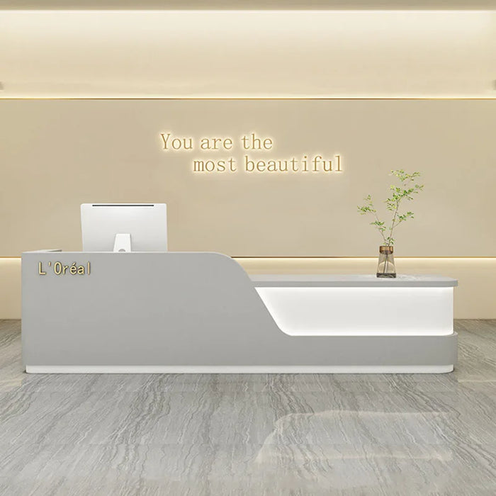 Church Pulpit Reception Desk Counter Office Siting Bar Service Desk Vanity Beauty Scrivania Ufficio Lavoro Modern Furniture