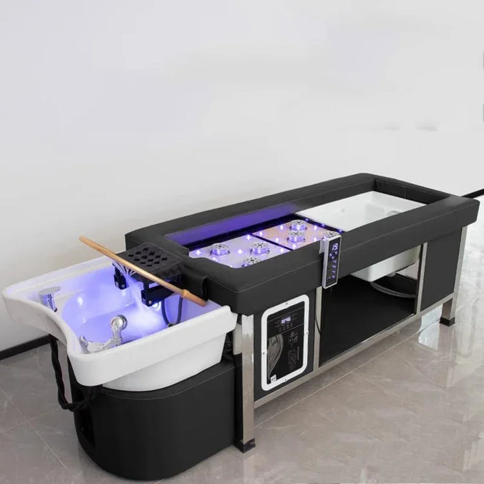 Therapy Shampoo Chair Hair Comfort Water Circulation Head Hair Wash Chair Moxibustion Cama De Champu Salon Equipment MQ50SC