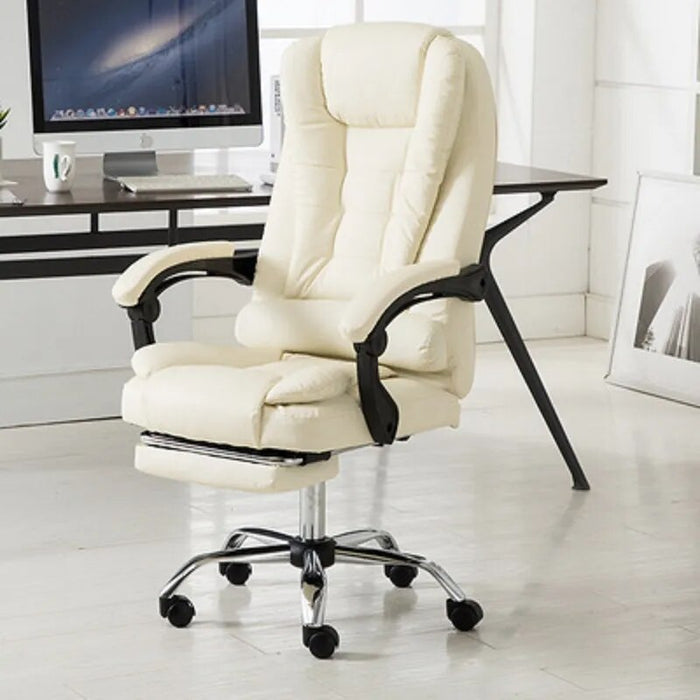 Computer Chair Home Office Chair Reclining Boss Chair Massage Footrest Lift Swivel Chair Modern Minimalist Lunch Break Seat 2023