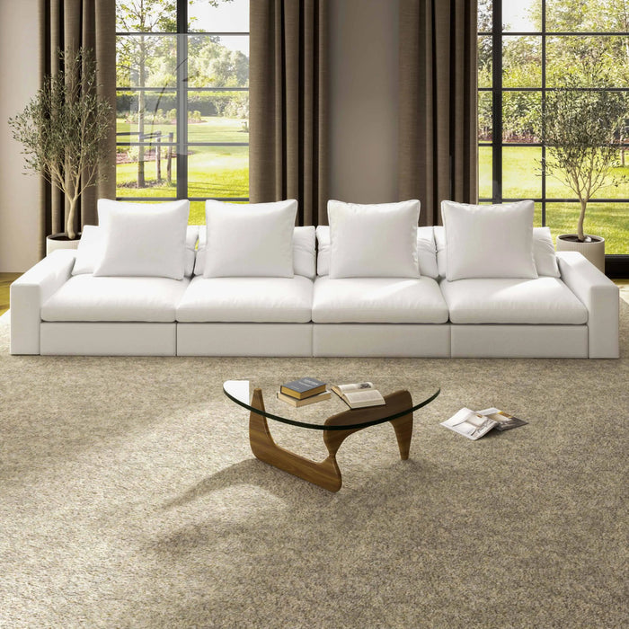 Blue Cloud Couch Living Room Sofa Lounge Chairs Full Luxury Living Room Sofas Floor Garden Cotton and Linen Sofa Set Furniture