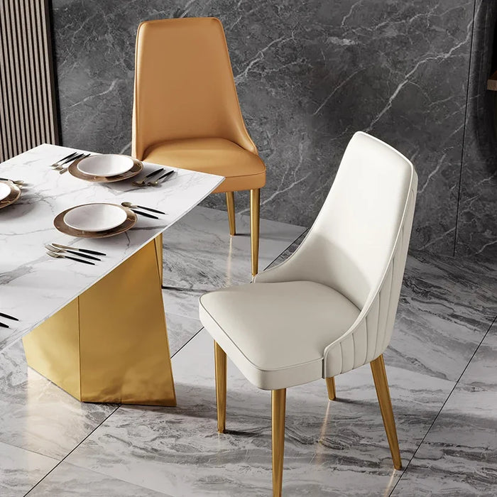 Minimalist Upholstered Classics Dining Chair Metal Outdoor Bedroom Lounge Chair Salon Styling Apartment Silla Comedor Furniture