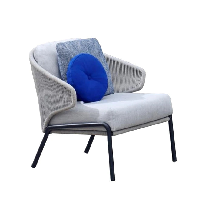 Outdoor rattan sofa courtyard waterproof residential balcony leisure single rattan chair sofa rattan sofa