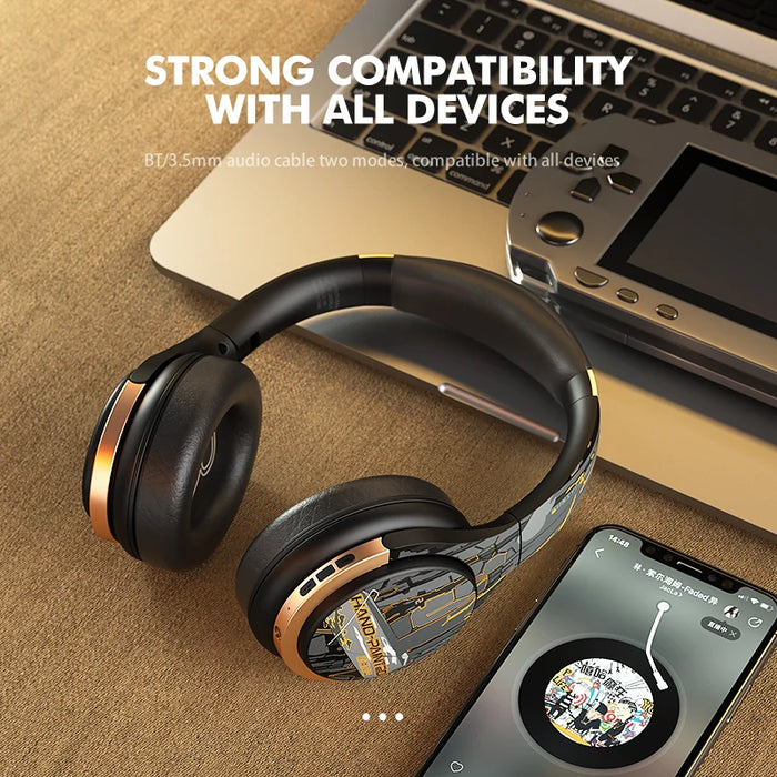 A6 Gaming Headset Studio V5.1 Wireless Earphone Stereo Over Ear Wired Headphone With Microphone For Laptop PS4 Xbox One Gamer