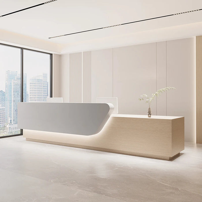 Writing Computer Reception Desk Vanity Service Desktop Console Reception Desk Cashiers Scrivania Reseption Modern Furniture