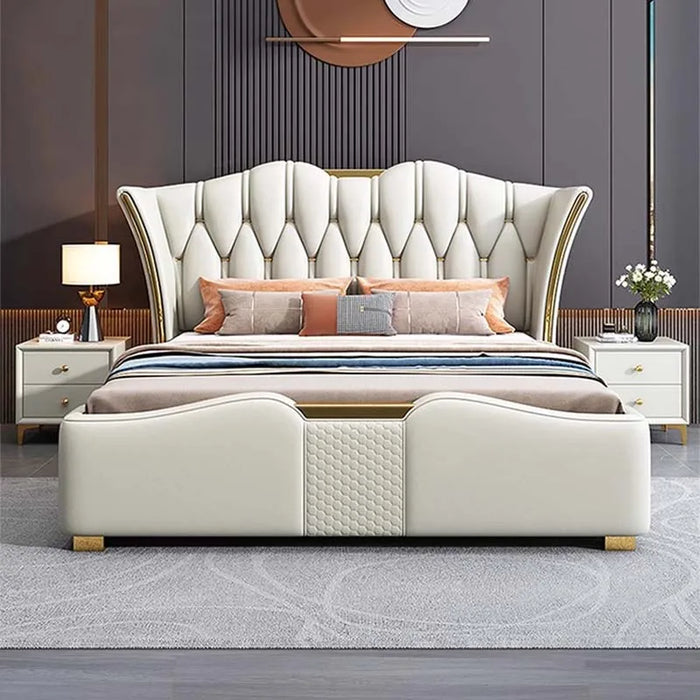 Space Saving Marriage Bed King Size European Multifunctional Lounge Bed Modern Luxury Cama De Casal Luxuosa Hotel Furniture