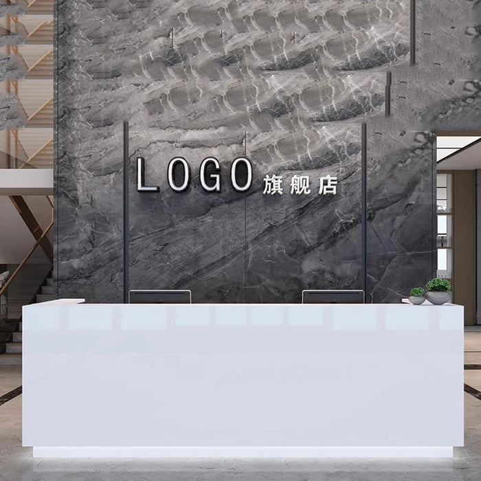 Store Standing Reception Desk Counter Luxury Clinic Reception Desks Console Restaurant Comptoir Magasin Beauty Salon Furniture