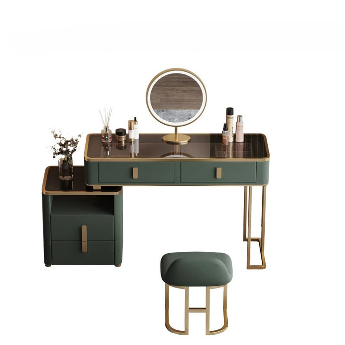 Luxury Nordic Vanity Tables Makeup Lights Mirror Modern Minimalist Vanity Tables Wooden Tavolo Trucco Bedroom Furniture WZ50VT