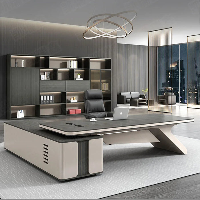 Modern Computer Office Desks Shelf Reception Writing Storage Executive Study Work Console Luxury Biurka Komputerowe Furnitures