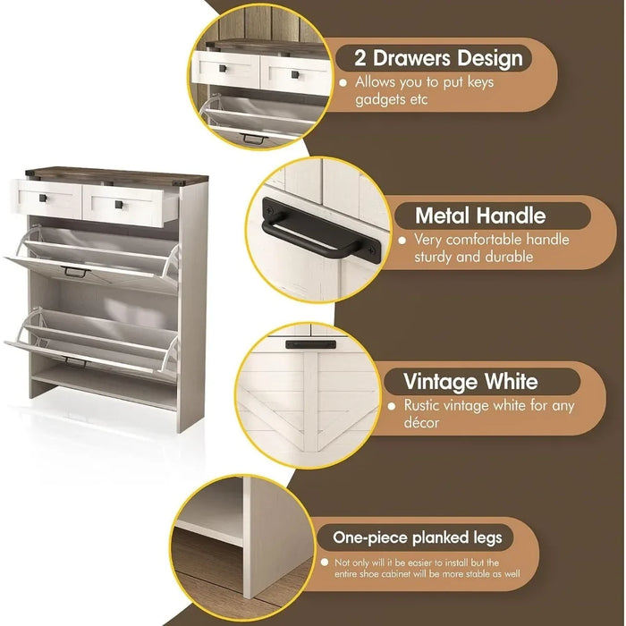 Shoes Organizer Cabinet Shoe-shelf Shoe Cabinet Storage With Legs for Entryway Cabinets for Living Room Furniture