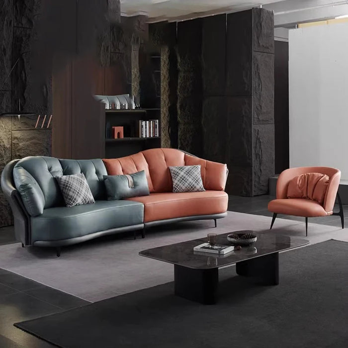 Unusual Ergonomic Banquet Sofa Curved Relax Century Modern Italiano Luxury Sofa Designer Cinema Canape Salon Bedroom Furniture