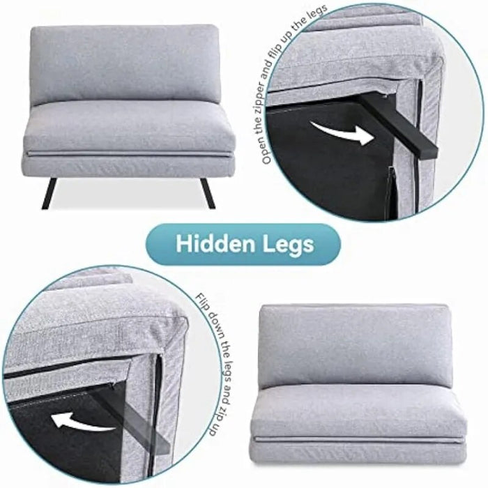 Opoiar futon Sofa Bed Sofabed, Single Grey living room furniture  sofa set living room furniture  home furniture