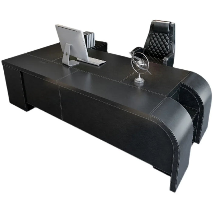 Meeting Black Workbench Conference Standing Console Office Desks Computer Executive Scrivania Cameretta Luxury Furniture