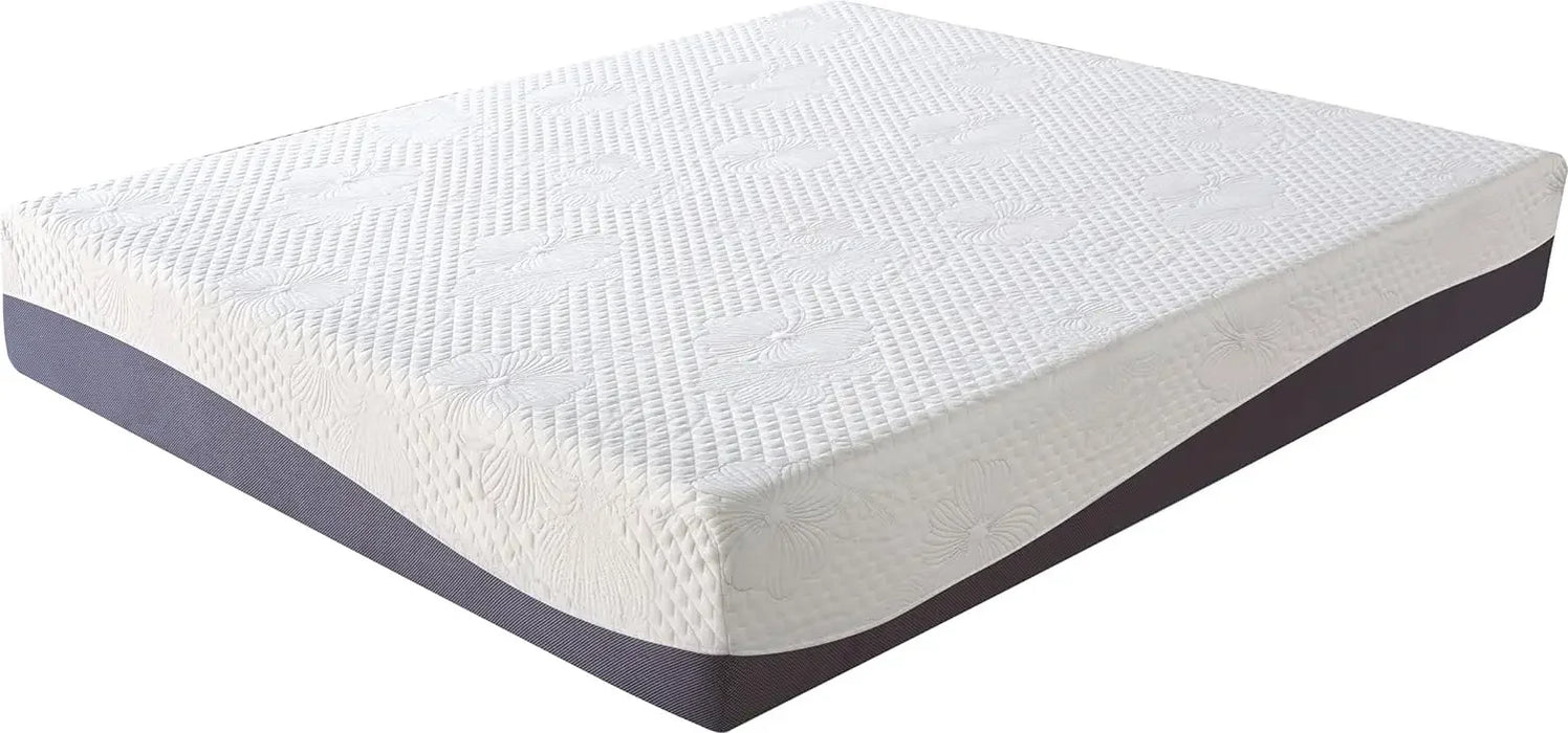 Olee Sleep 10 Inch Gel Layer Top Memory Foam Mattress - Queen Medium Plush  Sabanas De Algodon Para Cama
