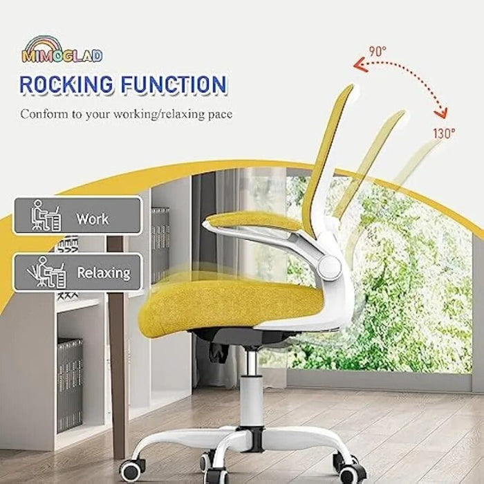 Mimoglad Home Office Chair, High Back Desk Chair, Ergonomic Mesh Computer Chair with Adjustable Lumbar Support