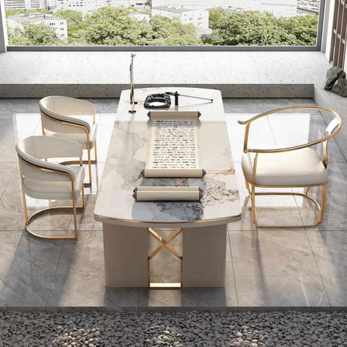 Executive Office Desk Meeting Gaming Corner Conference Office Desk Computer Reception Scrivania Ufficio Lavoro Luxury Furniture