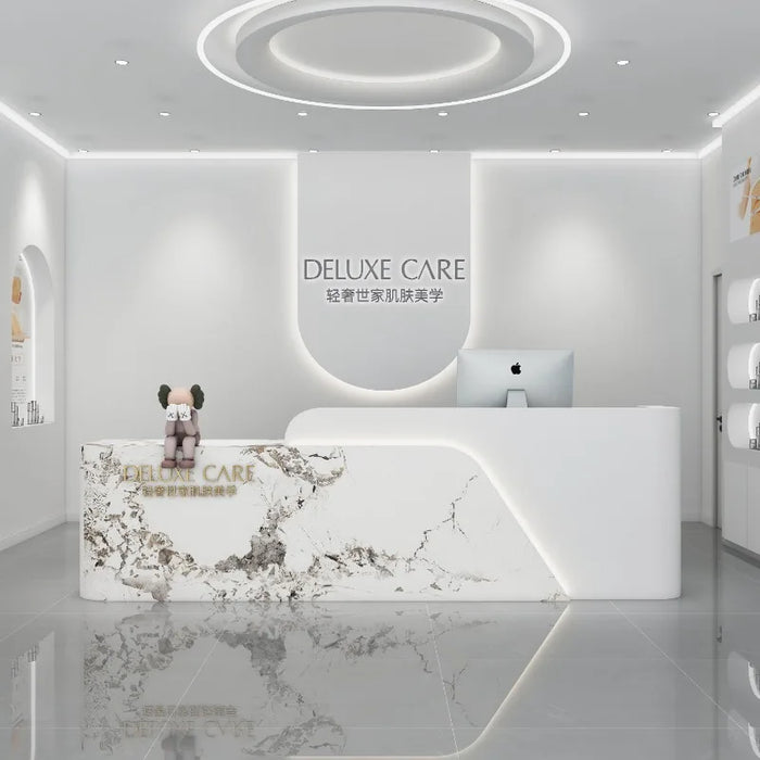 Barbershop Standing Register Reception Desk Accessories Conference Luxury Simple Reception Desk Modern Mostrador Store Furniture