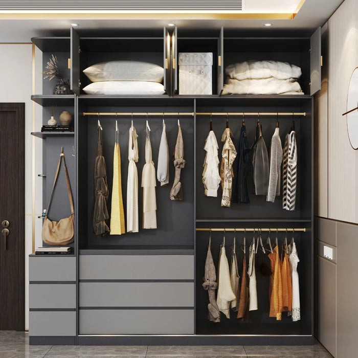 Modern Display Wardrobes Closet Storage Organizer Luxury Space Saving Children Drawers Clothing Rack Display Armario Furniture