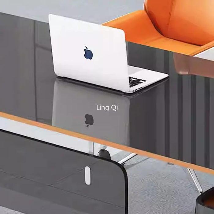 Light Luxury Customized Office Desk Boss Executive Unique Designer Computer Desks Art L Shaped Mesa Escritorio Office Furniture