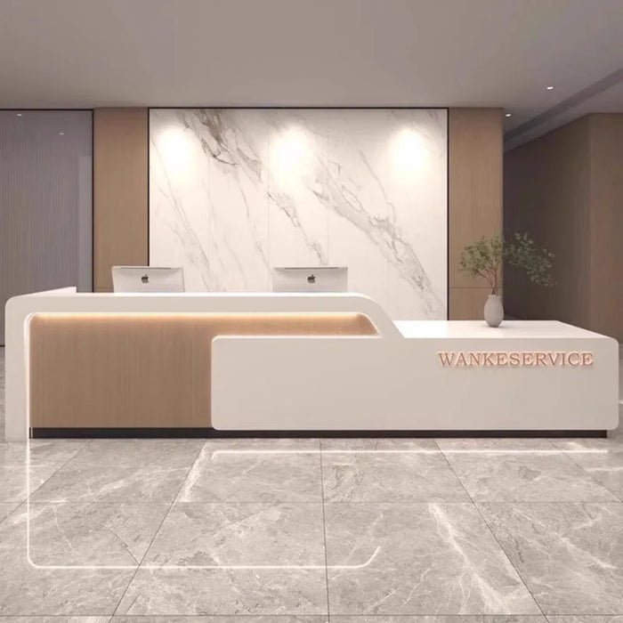 Beauty Salon Reception Desk Counter Counter Lectern Podium White Luxury Cash Reception Desks Shop Muebles Modern Furniture