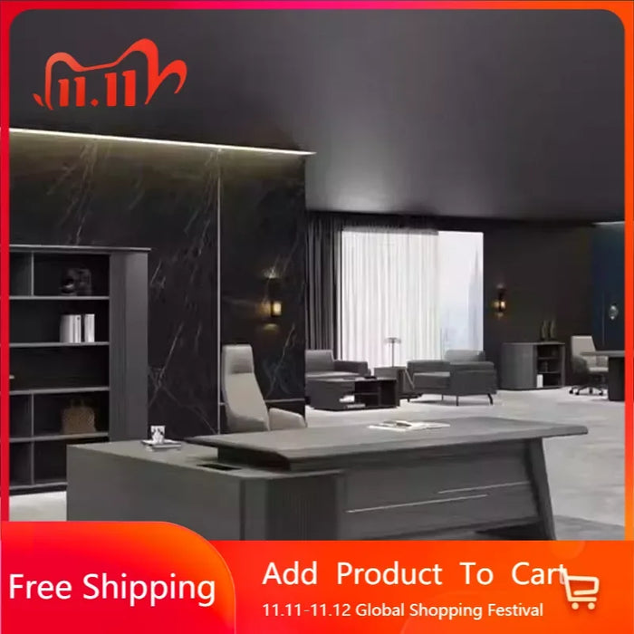 Mesa Modern Desk Executive Adjustable Executive Reception Standing Office Luxury Corner Escritorio Con Cajones Furniture DWH