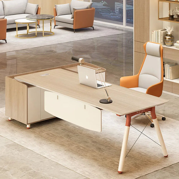 Filing Study Office Desk Monitor Writing Luxury Standing Executive Workflow Office Desk School Silla Escritorio Furniture HDH