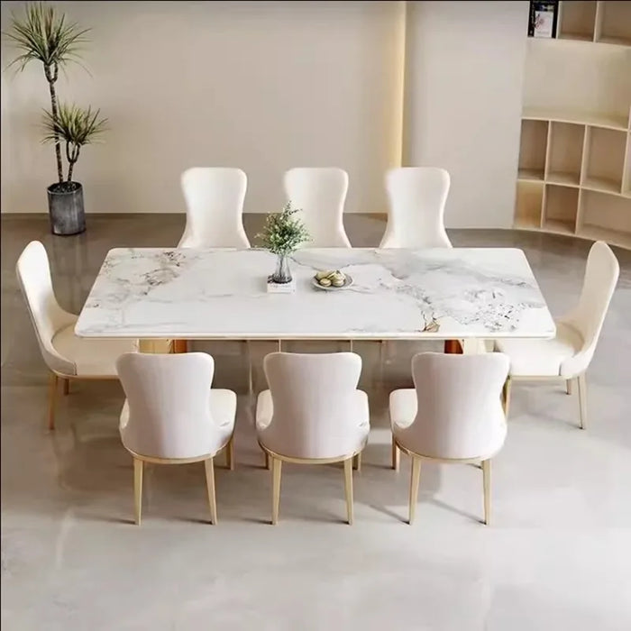 Luxury Marble Dining Tables Mobile Center Side Coffee Living Room Wall Dining Tables Kitchen Mesas De Jantar Luxury Furniture