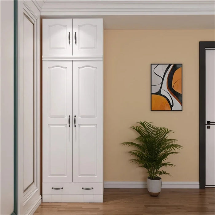 Wooden Drawer Wardrobes Storage Clothes Modern Detachable Wardrobe White Bedroom Shirts Szafa Tekstylna Na Home Furniture