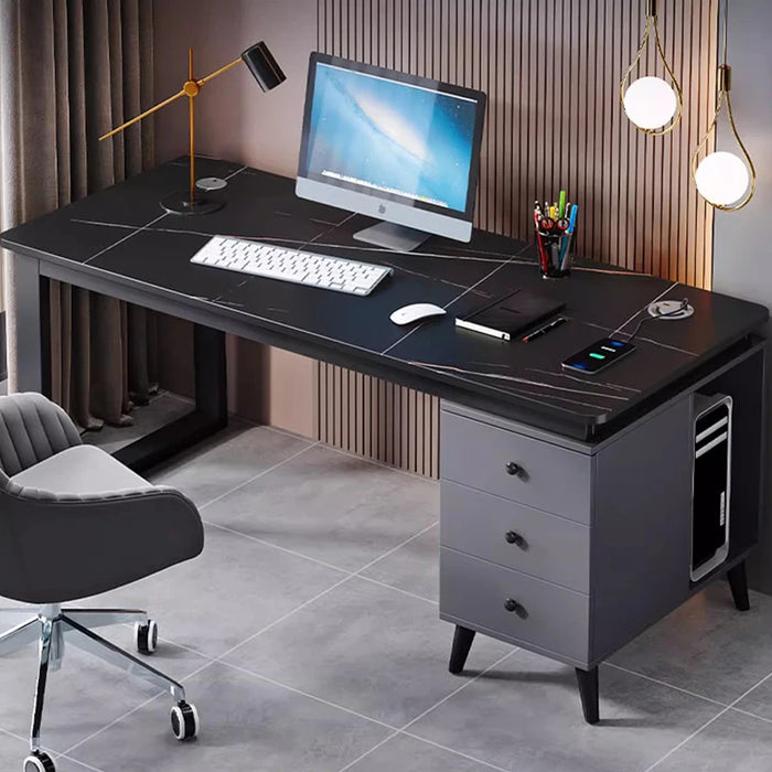 Shelf Standing Monitor Office Desk Storage Corner Secretary Writing Computer Desks Executive Study Mesa Escritorio Furniture