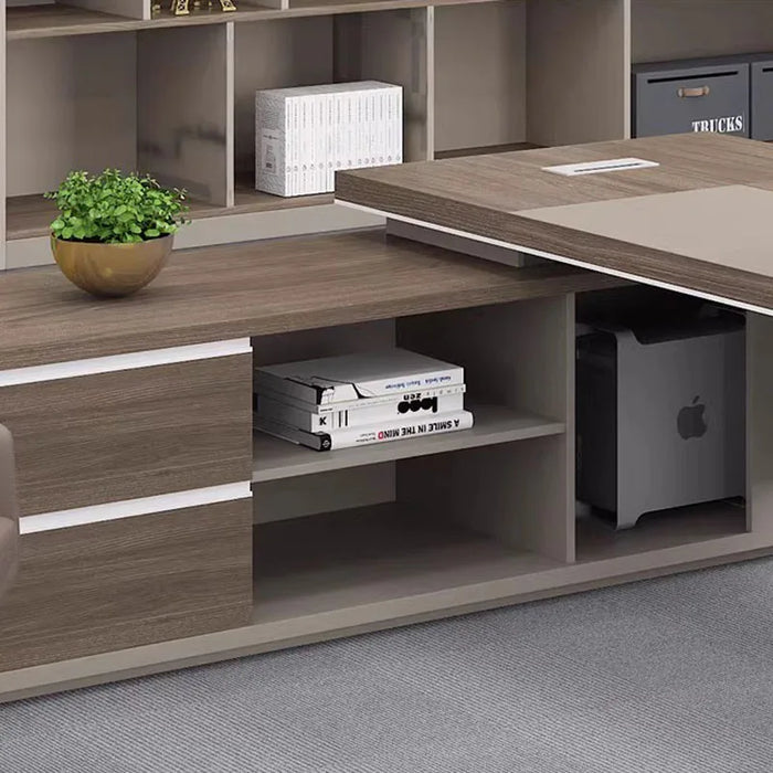 Executive Standing Office Desk Organizers Storage Reception European Computer Desks Luxury Modern Mesa Escritorio Furnitures