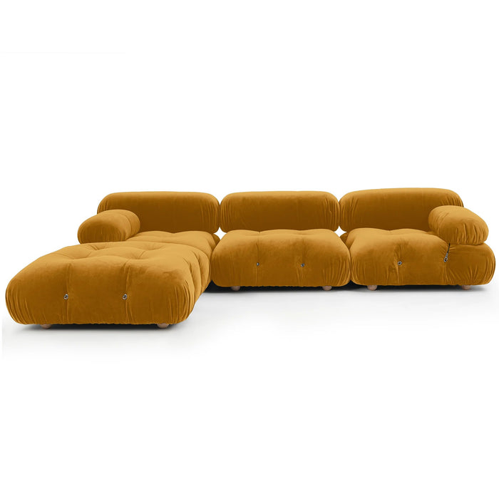 Suede Module Sofa Sectional Sofa Couches Family Living Room Chair Furniture Combination Block Modular Leisure Cloud Sofas Set