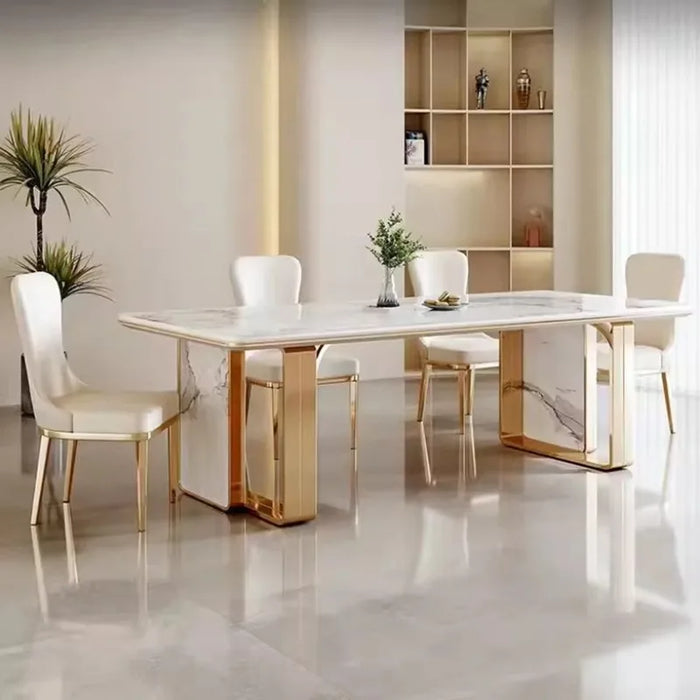 Luxury Marble Dining Tables Mobile Center Side Coffee Living Room Wall Dining Tables Kitchen Mesas De Jantar Luxury Furniture