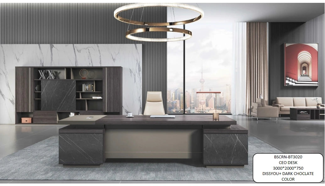 Modern Luxury Office Furniture Wooden Office Table Price L Shaped Office Desk Executive