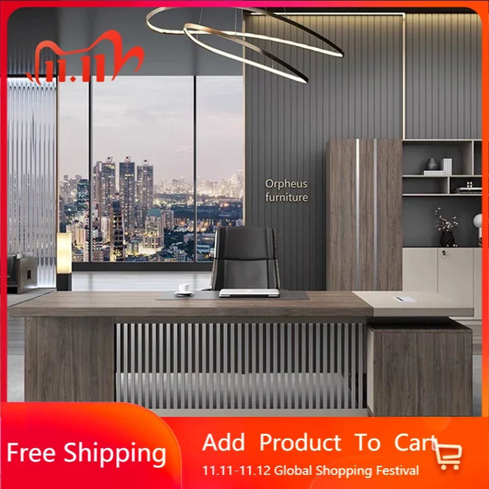 Desktops Executive Office Desks Reception Writing Wooden Standing Conference Tables Office Desks Lap Mesa Luxury Furniture