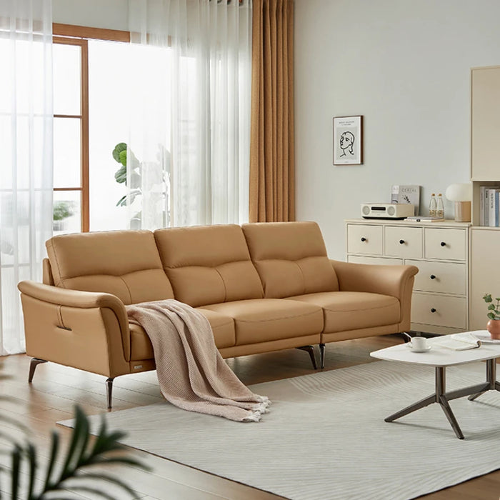 Leather Simple Living Room Sofa Designer Unusual Waterproof Floor Living Room Sofa Straight Corner Poltrona Soggiorno Furniture