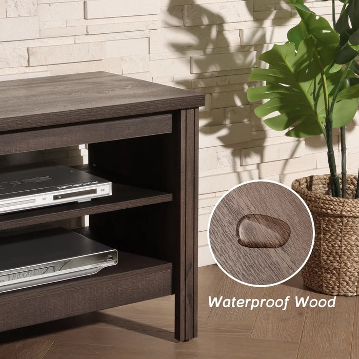 TV Stand for 80 Inch TV, Farmhouse TV Cabinet for 75 inch TV with 6 Storages, Living Room TV Console Table Entertainment Center,