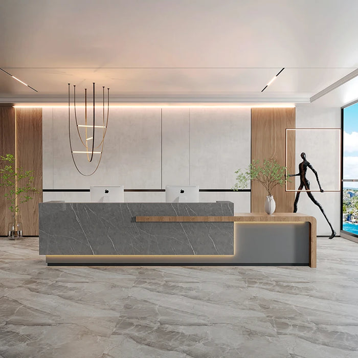 Cashier Table Stand Reception Desk Front Cash Information Barbershop Spa Salon Counter Luxury Comptoir De Caisse Furniture