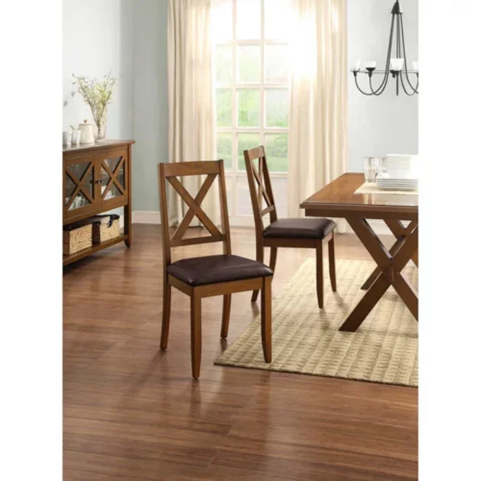 Better Homes & Gardens Maddox Crossing Dining Chair, Set of 2, Brown dining chair
