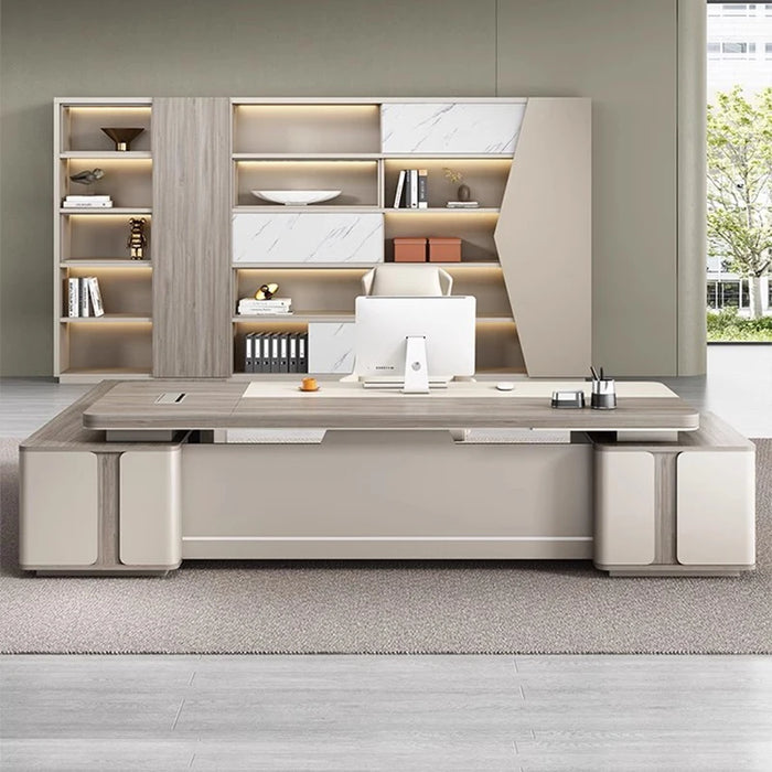Luxury Writing Office Desk Meeting Workstation Study Conference Office Desk Storage Scrivania Ufficio Lavoro Salon Furniture