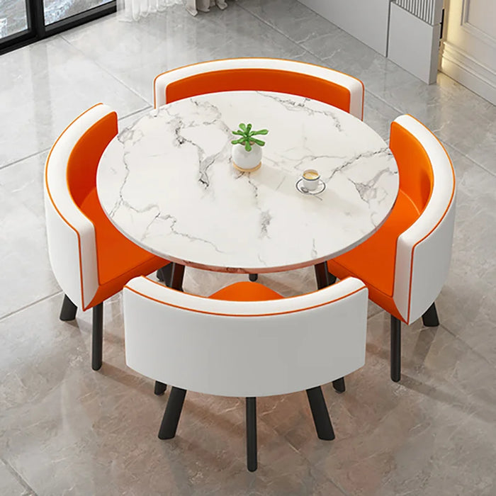 Green Floor Dining Table Set 4 Chairs Modern Negotiation Coffee Tables Kitchen Table A Manger Living Room Furniture GPF50YH