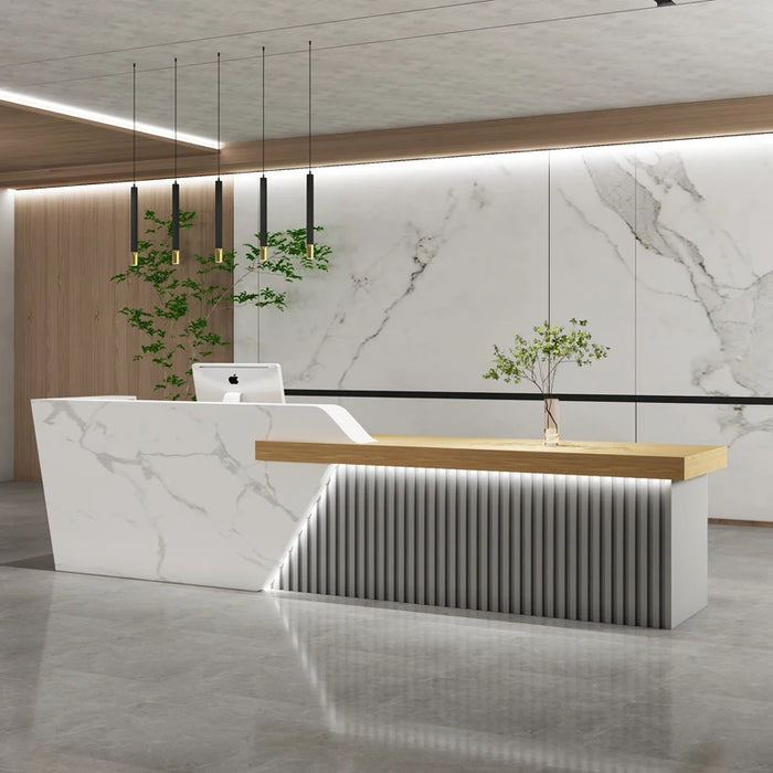 Luxury Podium Reception Desk Mobile Bar Counter Salon Modern Information Hotel Reception Desk Lectern Bar Tresen Furniture