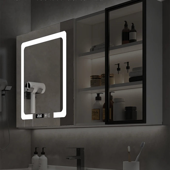 Mirror Locker Shelves Bathroom Cabinet Storage Metal Sink Bathroom Cabinet Vanity Unit Badezimmer Schrank Home Furniture YQ50BC