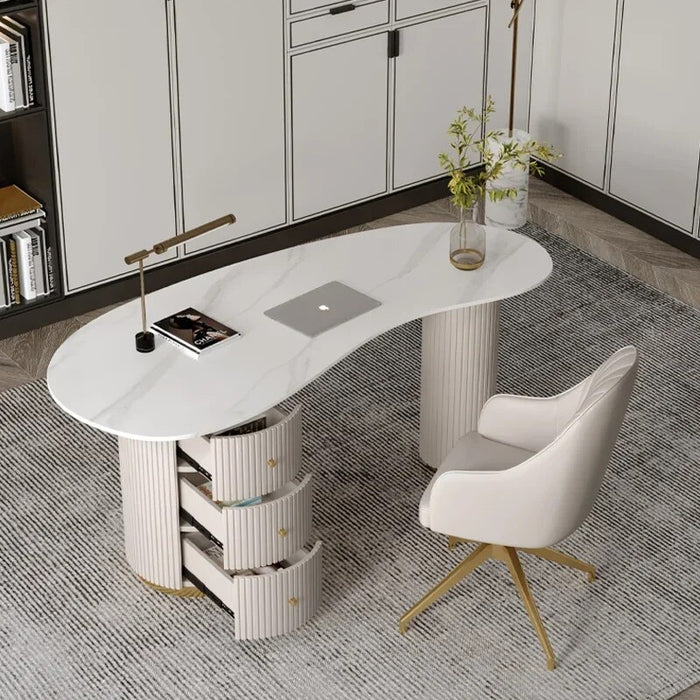 Slate Light Luxury Office Desk Modern Household Cosmetology Office Desks Negotiations Bureau Meuble Working Equipment QF50OD