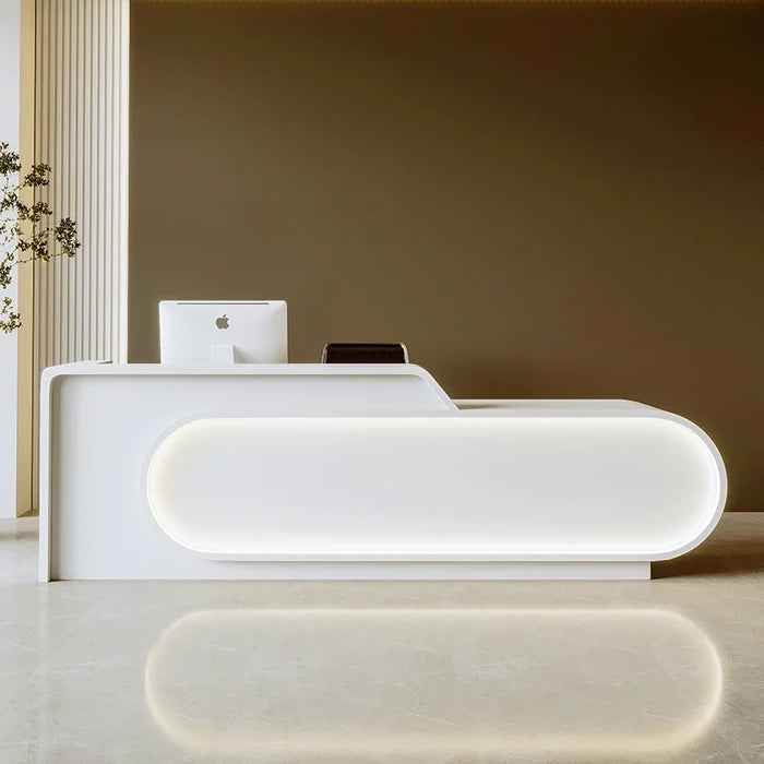 Modern Reception Desk Office Luxury Counter Cashiers Console Table Computer Storage Scrivania Ufficio Lavoro Office Furniture