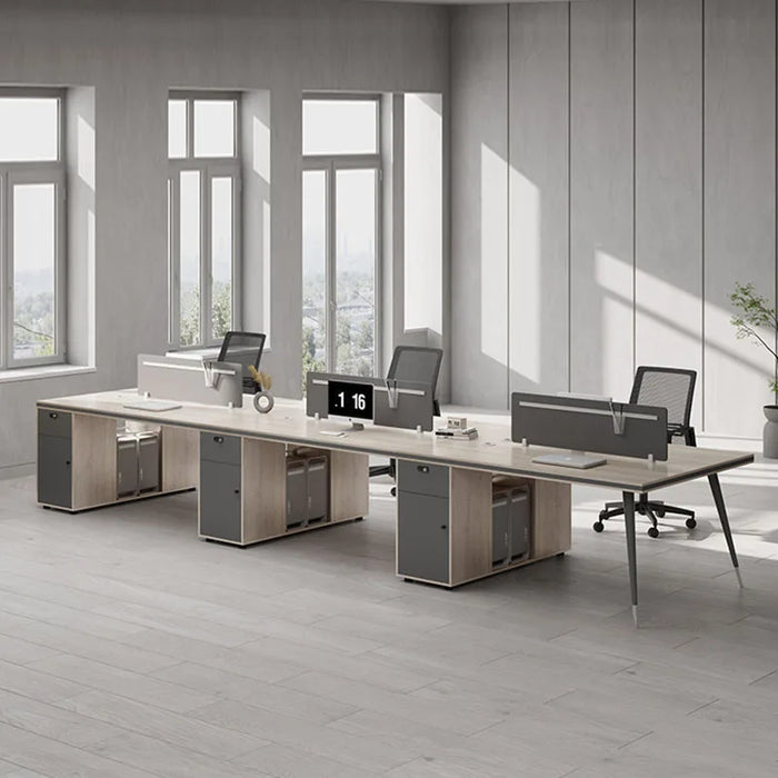 Drawers Conference Office Desk Study Corner Modern Filing Meeting Workbench Office Desk Storage Scrivania Bianca Furniture HDH