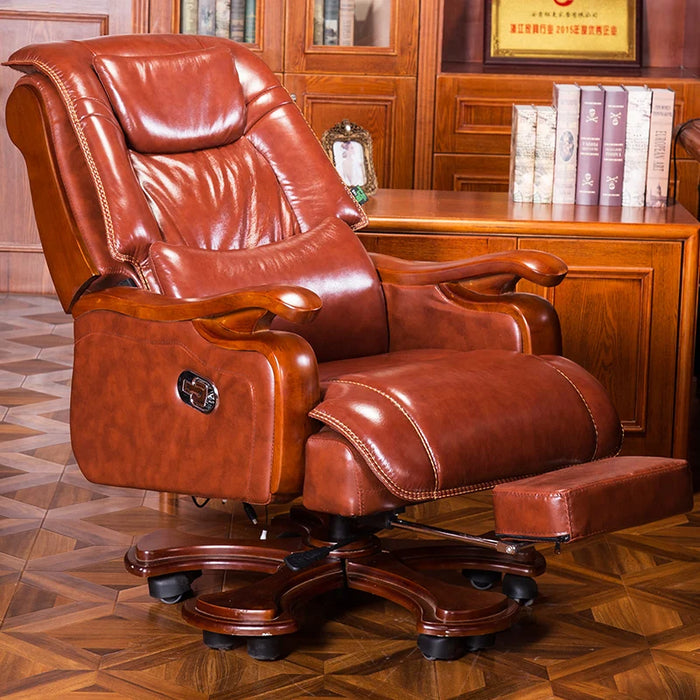 Leather Gamer Office Chairs Computer Recliner Nordic Office Chairs Executive Reading Modern Sedie Da Ufficio Furniture WSW30XP