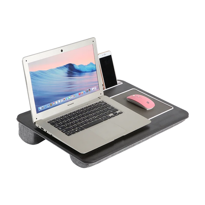 MUMUCC Multifunctional Office Wooden Laptop Desk Storage Card Slot Stable Home Universal with Soft Pillow Laptop Stand
