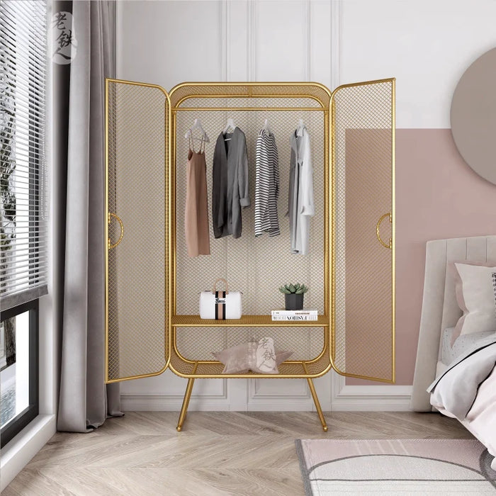 Shelf Clothes Storage Wardrobe Rack Cabinets Holder Desing Luxury Wardrobes Indoor Women Bedroom Armoires De Chambre Furniture
