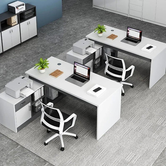 Modern Staff Office Desks Table Simplicity Boss Computer Office Desks Executive Secretaire Bureaux Meuble Home Furniture QF50OD