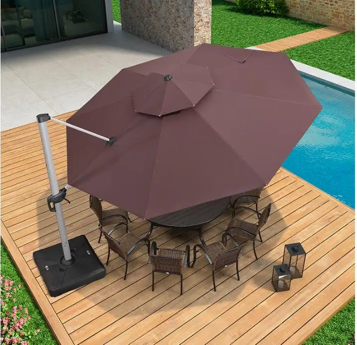 Outdoor sun umbrella Courtyard umbrella Roman umbrella Outdoor large sun umbrella balcony terrace garden open air outdoor umbrel