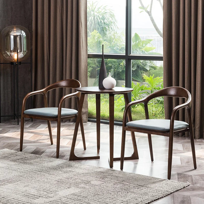 Balcony Household Dining Chair Chinese Style President Leisure Simplicity Wood Design Dining Chair Muebles Home Furniture QF50DC